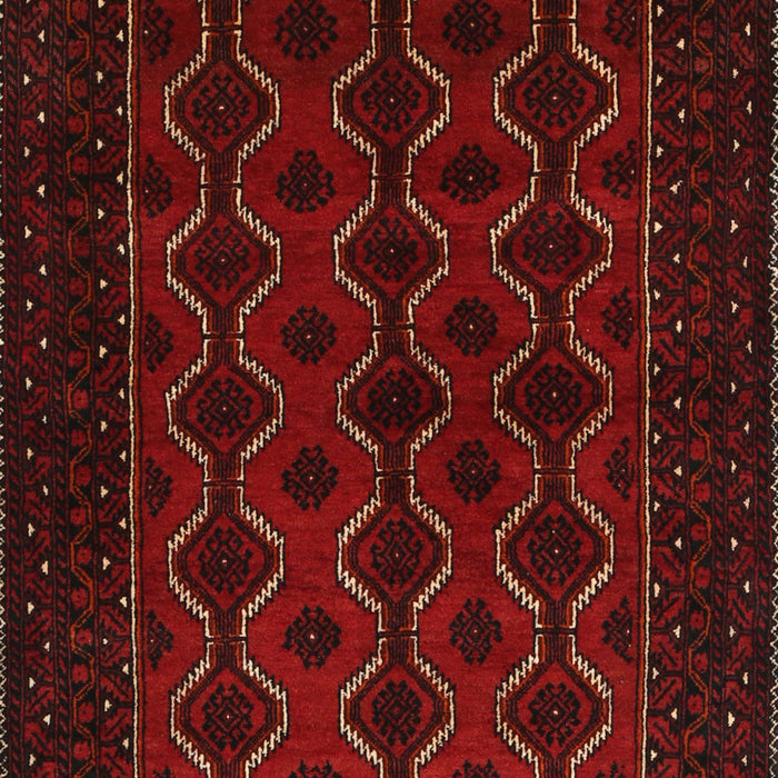 Machine Washable Traditional Tomato Red Rug, wshtr1808
