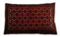 Traditional Classic Rectangular Tomato Red Lumbar Throw Pillow, 13 inch by 19 inch, lbtr1808