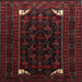 Square Traditional Chocolate Brown Persian Rug, tr1809