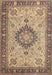 Machine Washable Traditional Sienna Brown Rug, wshtr180