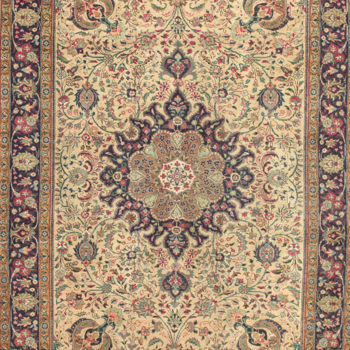Traditional Sienna Brown Medallion Rug, tr180