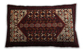 Traditional Classic Rectangular Brown Lumbar Throw Pillow, 13 inch by 19 inch, lbtr1812