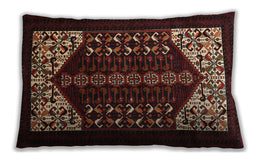 Traditional Classic Rectangular Brown Lumbar Throw Pillow, 13 inch by 19 inch, lbtr1812