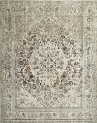 Machine Washable Traditional Khaki Green Rug, wshtr1814