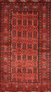 Machine Washable Traditional Tomato Red Rug, wshtr1815