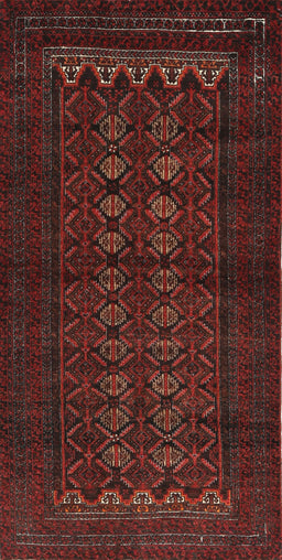 Machine Washable Traditional Crimson Red Rug, wshtr1816