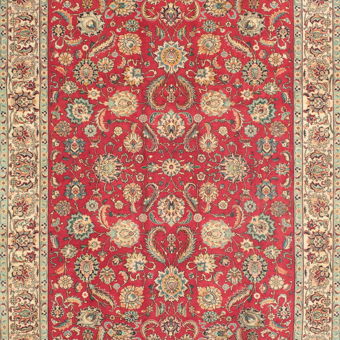Machine Washable Traditional Red Rug, wshtr181