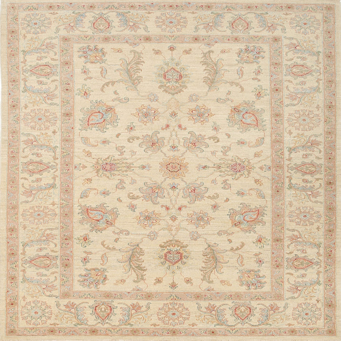 Round Machine Washable Traditional Khaki Gold Rug, wshtr1820