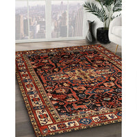 Traditional Gold Brown Persian Rug, tr1824