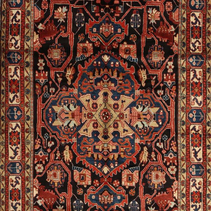 Traditional Gold Brown Persian Rug, tr1824