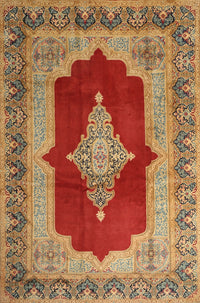 Machine Washable Traditional Gold Rug, wshtr1826