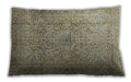 Traditional Classic Rectangular Dark Moccasin Green Lumbar Throw Pillow, 13 inch by 19 inch, lbtr1827