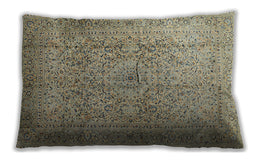 Traditional Classic Rectangular Dark Moccasin Green Lumbar Throw Pillow, 13 inch by 19 inch, lbtr1827
