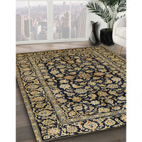 Traditional Metallic Gold Persian Rug, tr1829