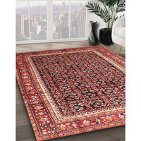 Traditional Sunrise Orange Persian Rug, tr182