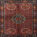 Square Traditional Brown Persian Rug, tr1830