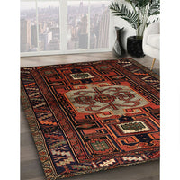 Traditional Sienna Brown Persian Rug, tr1831