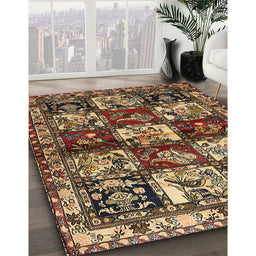 Traditional Brown Persian Rug in Family Room, tr1832