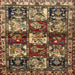 Round Machine Washable Traditional Peru Brown Rug, wshtr1832