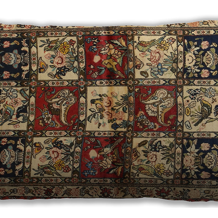 Traditional Classic Rectangular Peru Brown Lumbar Throw Pillow, 13 inch by 19 inch, lbtr1832