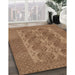 Machine Washable Traditional Saddle Brown Rug in a Family Room, wshtr1833