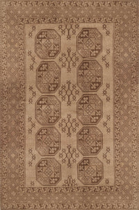 Machine Washable Traditional Saddle Brown Rug, wshtr1833