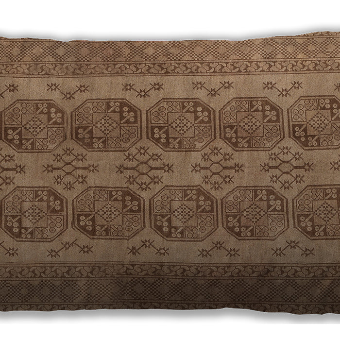 Traditional Classic Rectangular Saddle Brown Lumbar Throw Pillow, 13 inch by 19 inch, lbtr1833