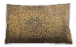 Traditional Classic Rectangular Orange Lumbar Throw Pillow, 13 inch by 19 inch, lbtr1834