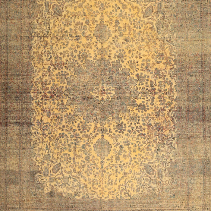 Machine Washable Traditional Orange Rug, wshtr1834
