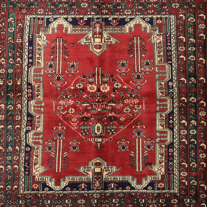 Square Traditional Brown Persian Rug, tr1836