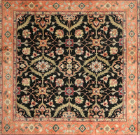 Machine Washable Traditional Bakers Brown Rug, wshtr1837