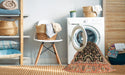 Machine Washable Traditional Bakers Brown Rug in a Washing Machine, wshtr1837