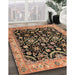 Machine Washable Traditional Bakers Brown Rug in a Family Room, wshtr1837