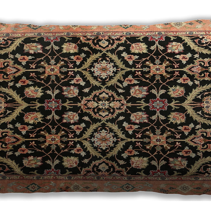 Traditional Classic Rectangular Bakers Brown Lumbar Throw Pillow, 13 inch by 19 inch, lbtr1837