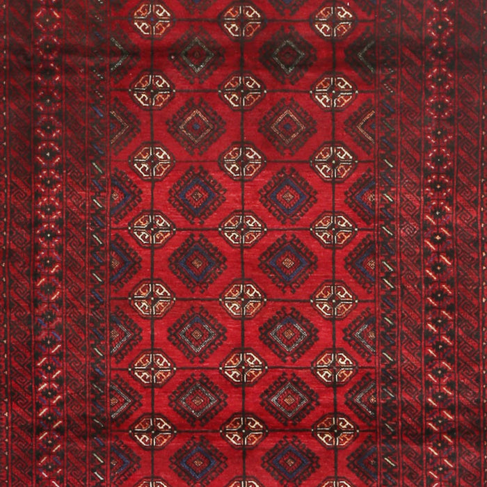 Machine Washable Traditional Red Rug, wshtr1838