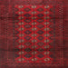 Round Machine Washable Traditional Red Rug, wshtr1838