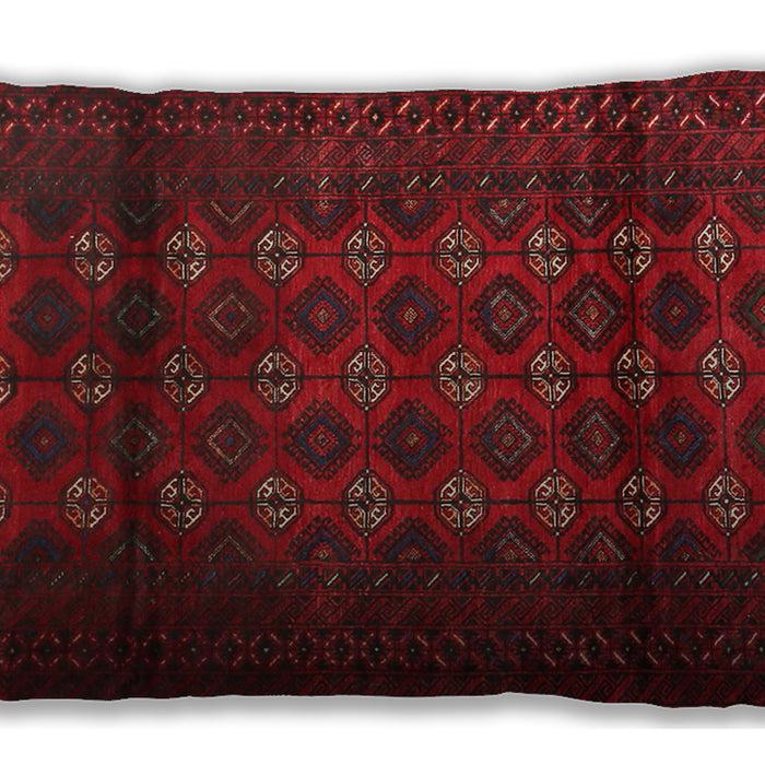 Traditional Classic Rectangular Red Lumbar Throw Pillow, 13 inch by 19 inch, lbtr1838