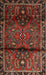 Machine Washable Traditional Sienna Brown Rug, wshtr1839