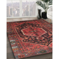 Traditional Sienna Brown Persian Rug, tr183