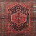 Square Traditional Sienna Brown Persian Rug, tr183