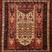 Round Machine Washable Traditional Chocolate Brown Rug, wshtr1840