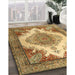 Machine Washable Traditional Yellow Orange Rug in a Family Room, wshtr1842