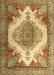 Traditional Yellow Orange Persian Rug, tr1842