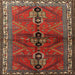 Square Traditional Red Persian Rug, tr1843