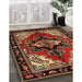 Machine Washable Traditional Maroon Red Rug in a Family Room, wshtr1845