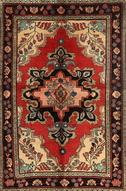 Machine Washable Traditional Maroon Red Rug, wshtr1845
