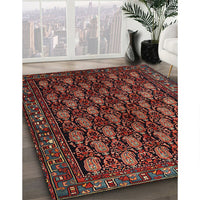 Traditional Saffron Red Persian Rug, tr1846