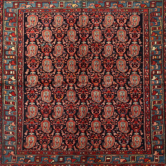 Round Machine Washable Traditional Saffron Red Rug, wshtr1846