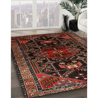 Traditional Sienna Brown Persian Rug, tr1847