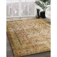 Traditional Light Brown Persian Rug, tr1848